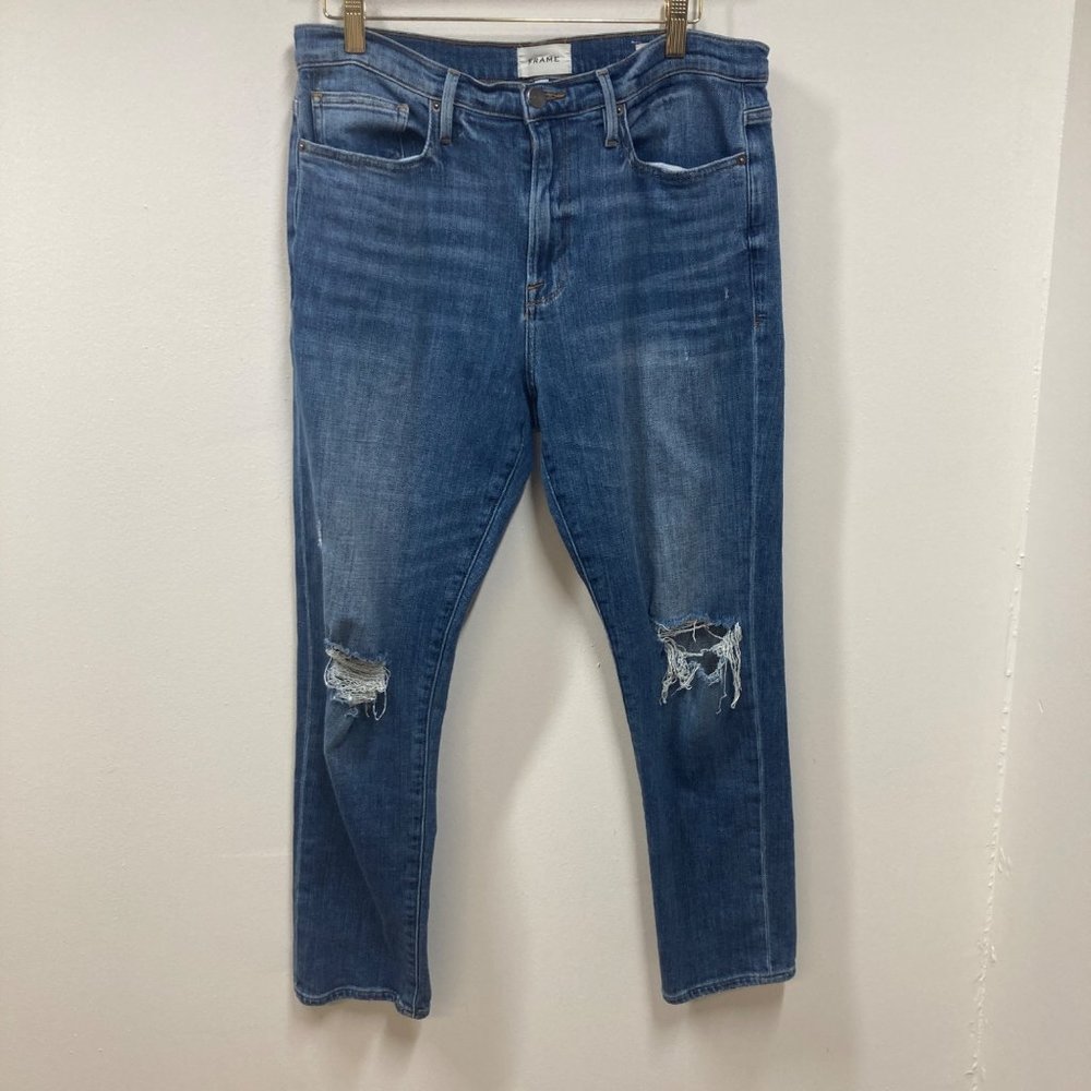 Frame Le Beau relaxed distressed jeans 29